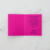 友人のためのバレンティンデイカードテンプレート 招待状 (内部)