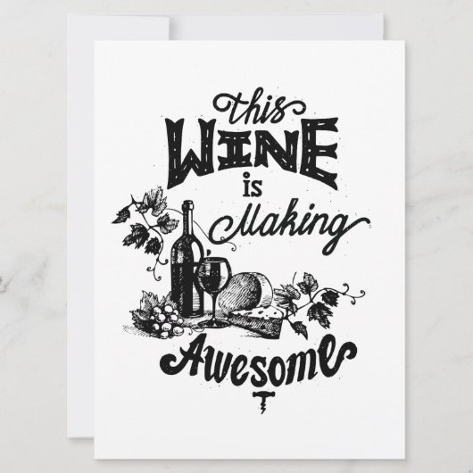 友人のためのワインスタイルカード シーズンカード (正面)