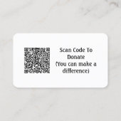 友人のための募金イベント QRコード GoFundMe 名刺 (裏面)