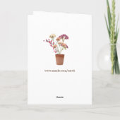 友人のための特別な誕生日カード サンキューカード (裏面)