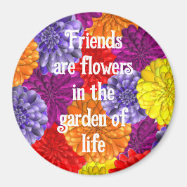 友人のための花で磁石 マグネット