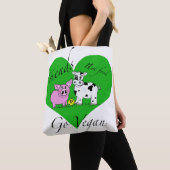 友人のない食糧ビーガンのバッグ トートバッグ (クローズアップ)