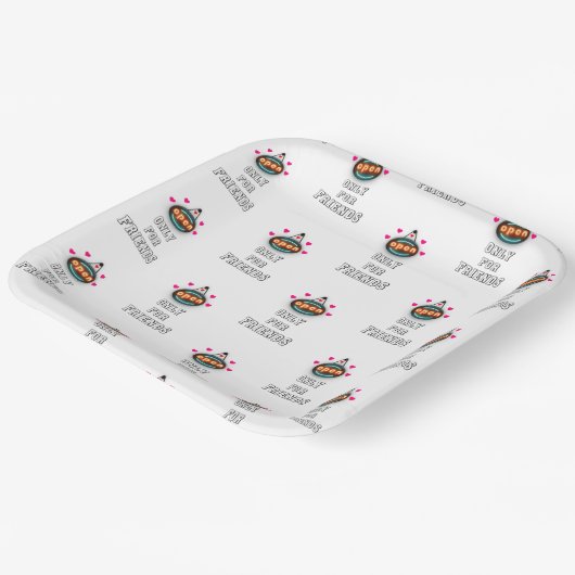 友人のみ30女の子の少年の子供7月の友情 ペーパープレート (傾斜あり)