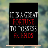 友人のアクリル記号を持つ アクリルサイン (ニュートラル)