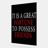 友人のアクリル記号を持つ アクリルサイン (傾斜)