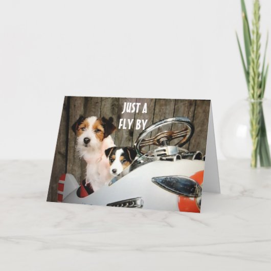 友人のエースが「40位」の幸せを祈る カード (正面)