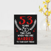 友人のカップル結婚したに53年最高のの時間を過ごす カード (黄色い花)