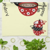 友人のキッチンタオルと共有するコーヒーのカップ キッチンタオル (折り畳み)