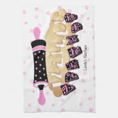 友人のクッキーのこね粉のふきん キッチンタオル (縦)