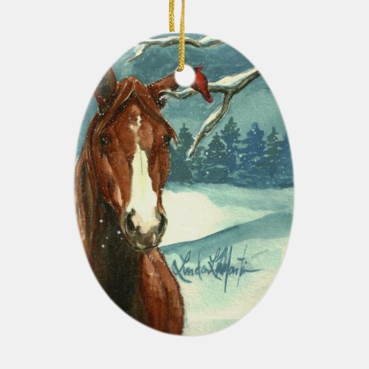 友人のクリスマスのオーナメント間 セラミックオーナメント (裏面)