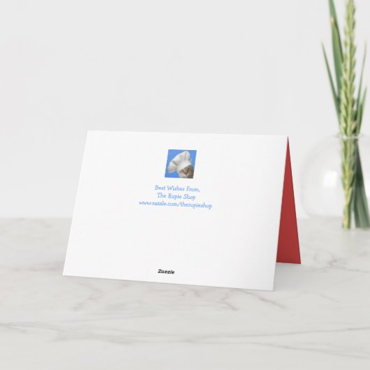 友人のクリスマスヒツジのために シーズンカード (裏面)