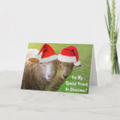 友人のクリスマスヒツジのために シーズンカード (正面)