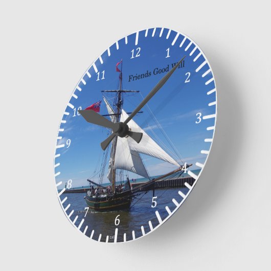 友人のグッドウィル時計 ラウンド壁時計 (傾斜)