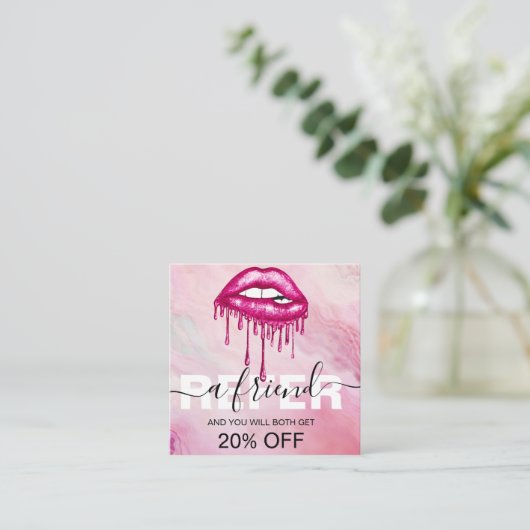 友人のグリッターモダン唇を参照 紹介カード (スタンド正面)