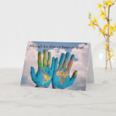 友人のグリーティングカードの距離 カード (黄色い花)