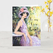 友人のグリーティングカード用 カード (黄色い花)