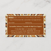 友人のシックな写真素朴コラージュ紹介を参照する 名刺 (裏面)