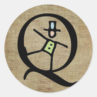 友人のシール ラウンドシール