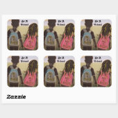 友人のスクエアのシールを貼る スクエアシール (シート)