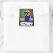 友人のステッカーを捜しているWigglypops氏 ラウンドシール (バッグ)