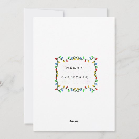 友人のテレビ番組、愛、平和、喜びのクリスマスツリー シーズンカード (裏面)