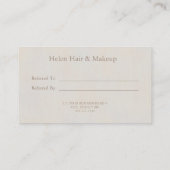 友人のニュートラルミニマルテクスチャを参照 名刺 (裏面)