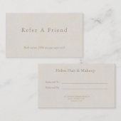 友人のニュートラルミニマルテクスチャを参照 名刺 (正面/裏面)