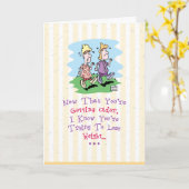 友人のハッピーバースデーカード カード (黄色い花)