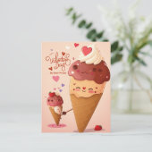 友人のバレンタインデー ポストカード (スタンド正面)