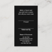 友人のビジネス紹介名刺を参照する 名刺 (裏面)