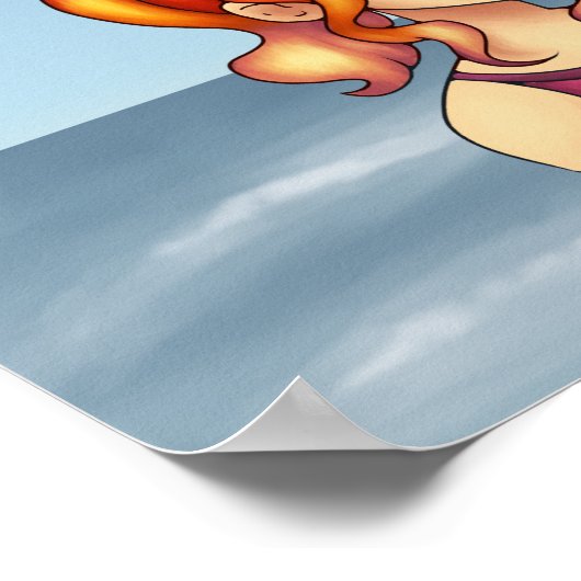 友人のビーチ ポスター (角)