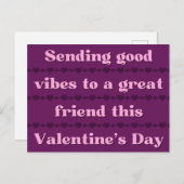 友人のプラト素晴らしニック・バレンタイン ポストカード (正面/裏面)