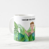 友人のプラントマグであなたの自己を囲む コーヒーマグカップ (正面左)