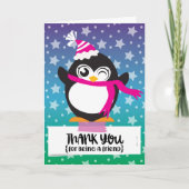 友人のペンギンの星があることをありがとう カード (正面)