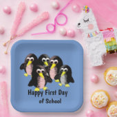 友人のペンギンパーソナライズされた子供へペ ペーパープレート (パーティー)