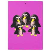 友人のペンギンパーソナライズされた子供へ、 クリップボード (裏面)