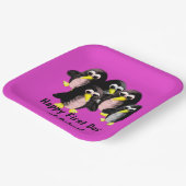 友人のペンギンパーソナライズされた子供へ、 ペーパープレート (傾斜あり)