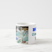 友人のマグのSeaglassの化石が付いているブームのエスプレッソ エスプレッソカップ (正面)