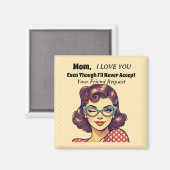 友人のリクエストを受け付けない マグネット (正面/裏面)