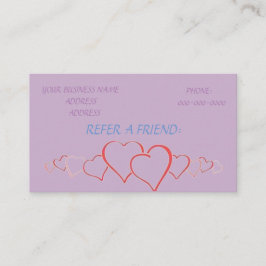 友人のロイヤリティカード 紹介カード