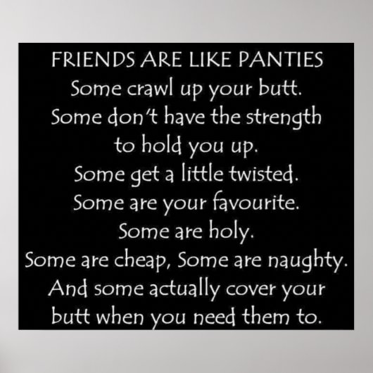 友人の中にはパンティーのような人もいる ポスター (正面)