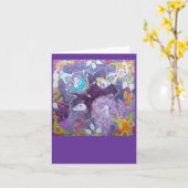 友人の円 カード (黄色い花)