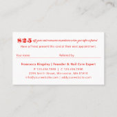 友人の写真のコラージュのモダン紹介を参照すはっきりしたる 名刺 (裏面)