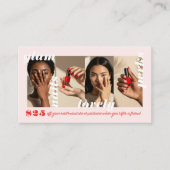 友人の写真のコラージュのモダン紹介を参照すはっきりしたる 名刺 (正面)