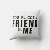 友人の友得人とのタイポグラフィ クッション (裏面)