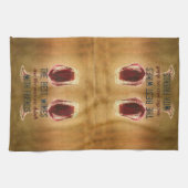 友人の台所タオルが付いているワイン キッチンタオル (横)