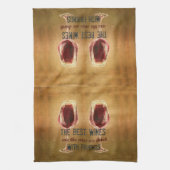 友人の台所タオルが付いているワイン キッチンタオル (縦)