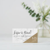 友人の大理石とエレガント金ゴールドの紹介を参照 名刺 (スタンド正面)