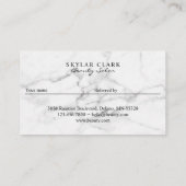 友人の大理石とエレガント金ゴールドの紹介を参照 名刺 (裏面)