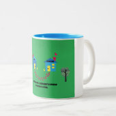 友人の家への道は決して長くない。 ツートーンマグカップ (正面右)